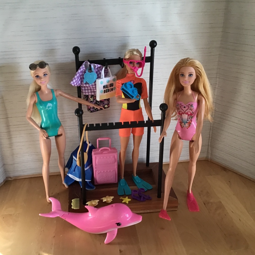 Barbie Dolls and Dolphin